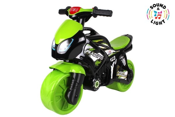 Teddies motorka zeleno-čierne