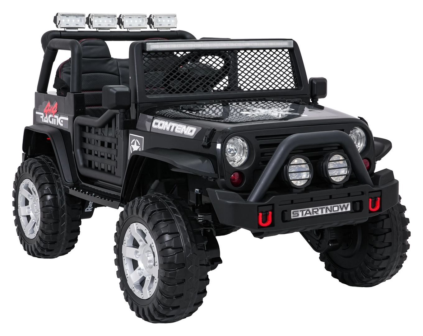 Elektrické autíčko jeep Beast 4x4, čierne