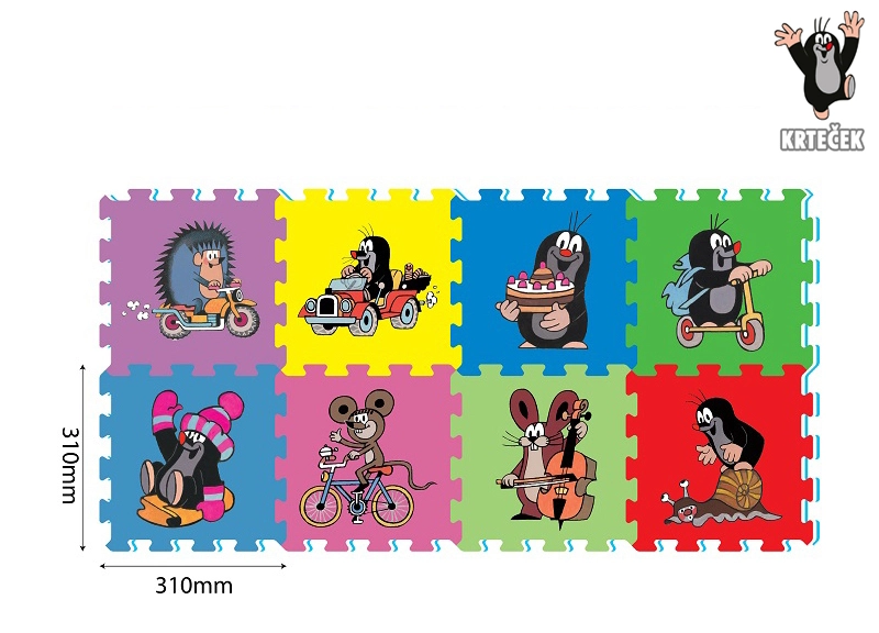 E-shop HM Studio 14SU 5070PK1 Penové puzzle Krtko