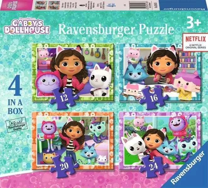 E-shop RAVENSBURGER Gábinin kouzelný domek 4v1 12 16 20 24 dielov