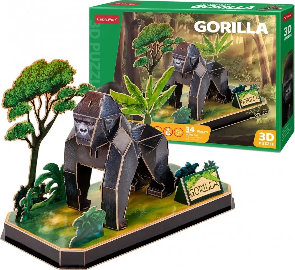 E-shop CubicFun 3D puzzle Gorila 34 ks