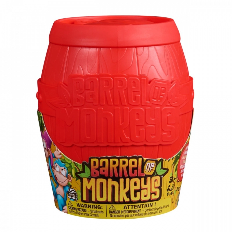 E-shop Rodinná zručnostná hra Barrel of Monkeys – Sud plný opičiek