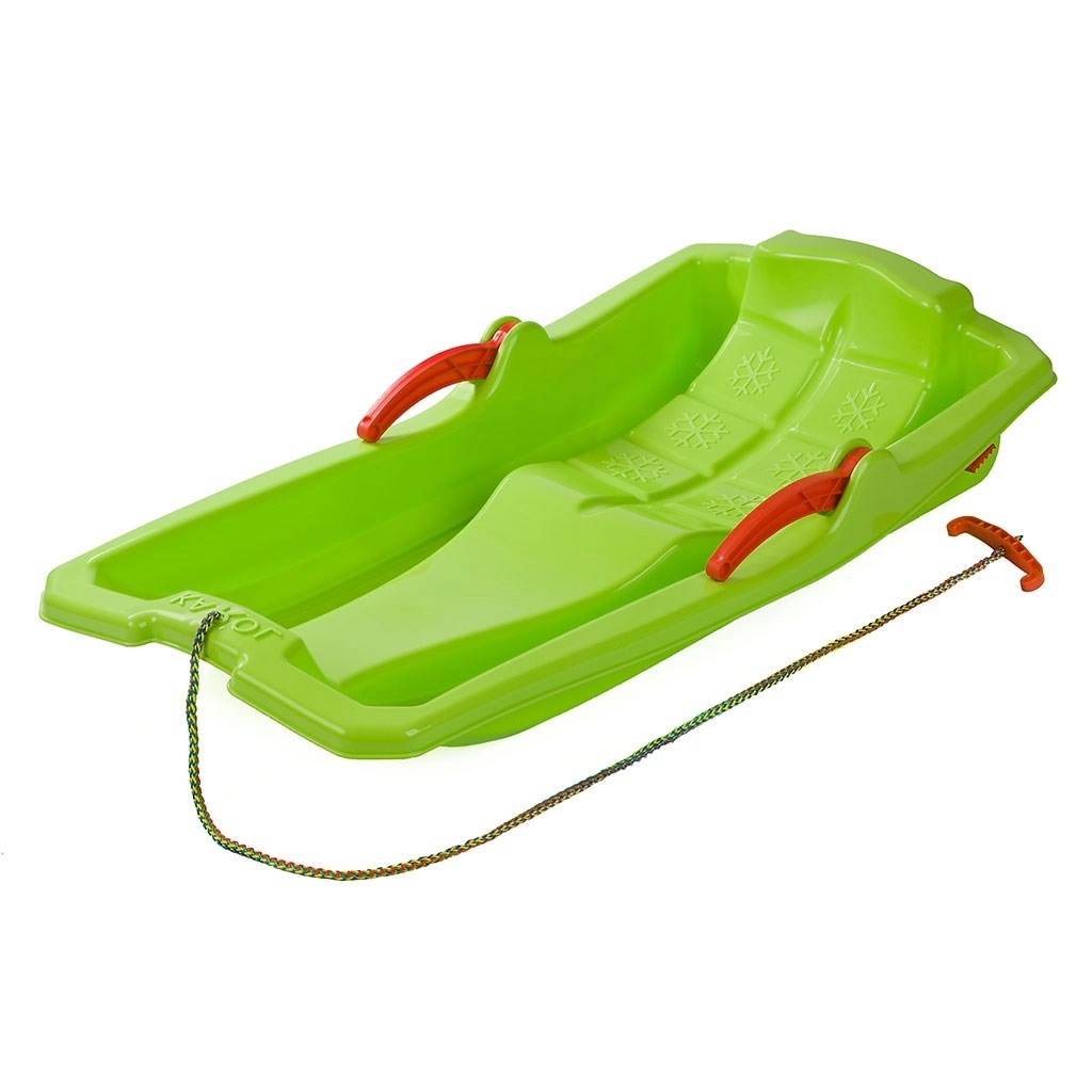 Plastové sane s brzdami Baby Mix Karol zelené