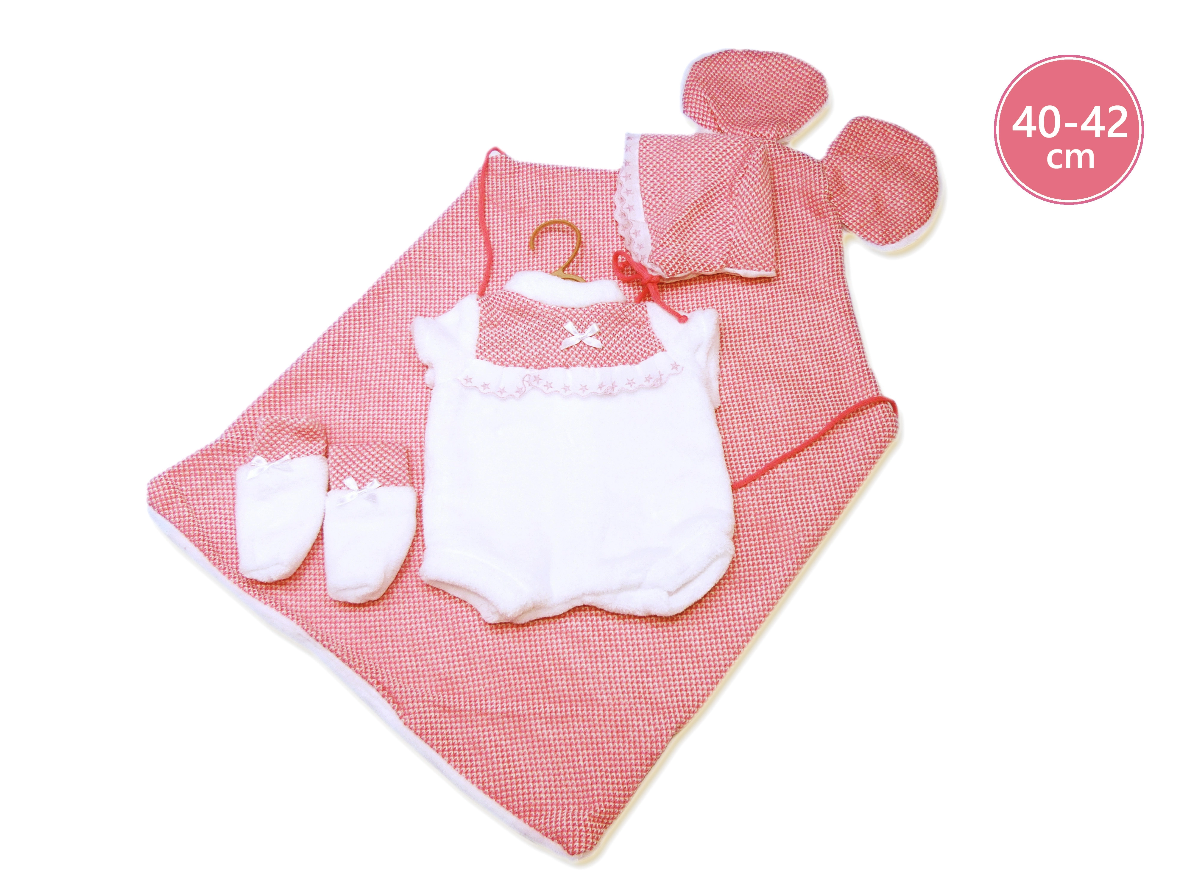 E-shop Llorens M740-50 oblečenie pre bábiku NEW BORN 40-42 cm