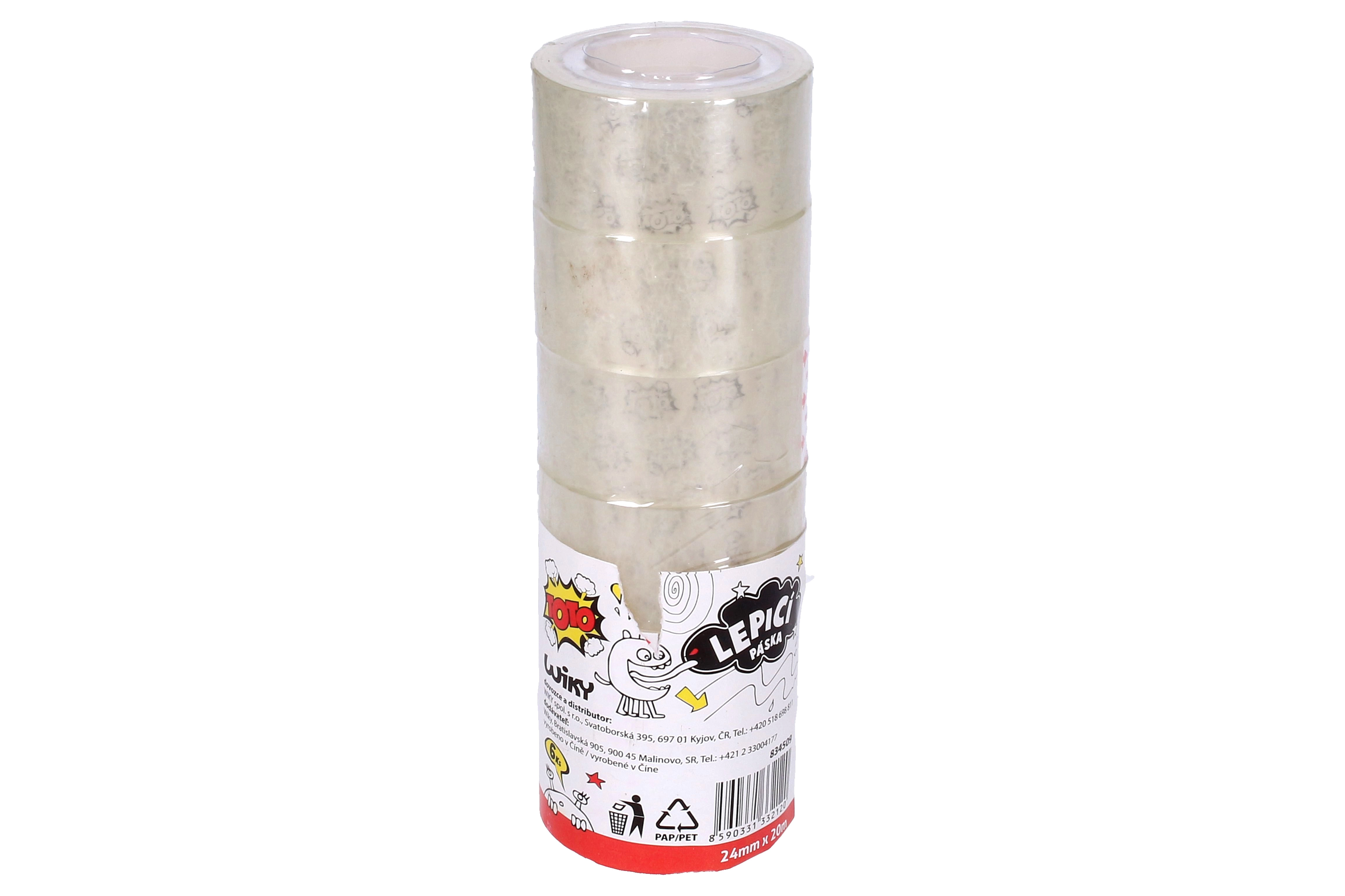 E-shop TOTO Lepiaca páska 24 mm x 20 m priehľadná