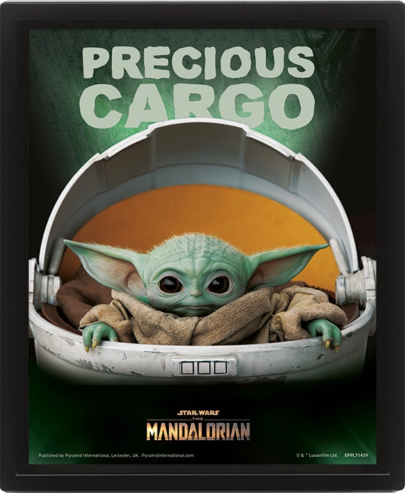 E-shop Pyramid International 3D obraz Mandalorian Precious Cargo
