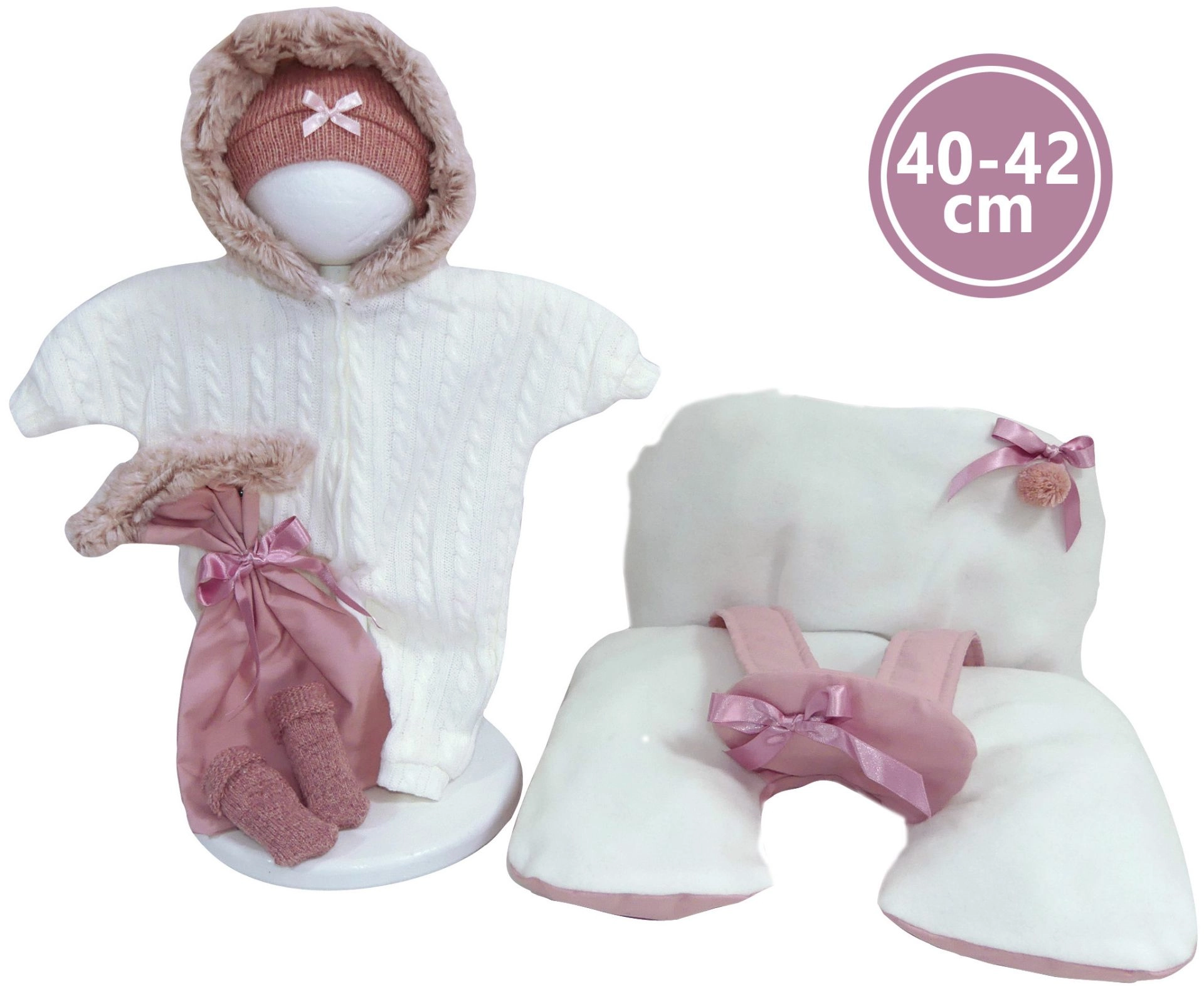 E-shop Llorens M740-78 oblečenie pre bábiku NEW BORN 40-42 cm