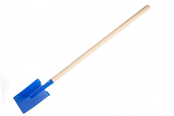 E-shop Teddies modrý rýľ s násadou 83 cm rovný