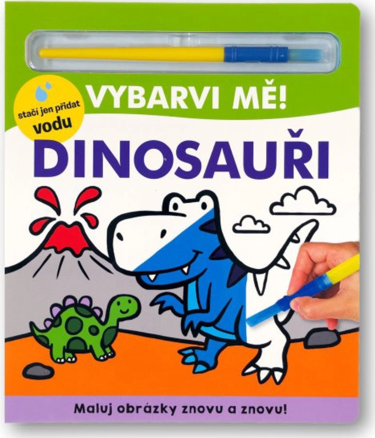 E-shop Vyfarbi ma! Dinozaury - Kniha S Maľovaním Vodou
