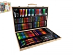 Kreatívna maliarska sada 180 ks v drevenom kufríku 47 × 30 × 4,5 cm