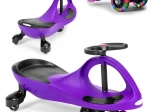 Odrážadlo wiggle car s LED kolesami fialové ECOTOYS