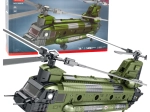 Stavebnica vojenský vrtuľník CH-47 CHINOOK – 1451 dielikov
