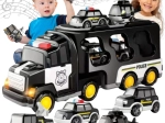 Woopie policajný transportér s 5 vozidlami so svetlami a zvukmi
