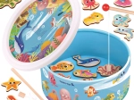 Tooky Toy magnetická hra lovenie rybičiek – drevená sada