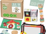WOOPIE GREEN montessori box XXL 6v1 senzorické a vzdelávacie hračky FSC pre bábätká 3–4 mesiace