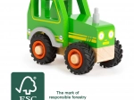 Drevený traktor Small Foot zelený