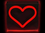 LED neónová lampička srdce červené 2Kids Toys