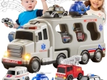 Woopie záchranársky set 5 v 1 s ťahačom a vozidlami