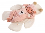 Llorens New Born realistická bábika so zvukmi, mäkké látkové telo, 36 cm