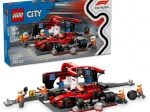 LEGO City F1 pit stop a mechanici s monopostom FERRARI