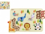 Drevené puzzle ZOO pre deti