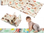 Humbi obojstranná skladacia penová podložka XPE 120 × 180 les a uličky