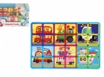 Magnetická doska puzzle s dopravnými prostriedkami 24 dielikov
