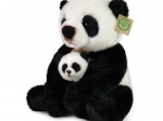 Plyšová panda s mláďaťom 27 cm eco‑friendly