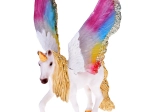 Figúrka jednorožca pegasa s dúhovými krídlami