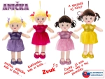 Handrová bábika Anička 32 cm, slovensky hovoriaca a spievajúca