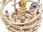 Rokr 3D drevené puzzle Hviezdna noc – mechanické planetárium s hracou skrinkou