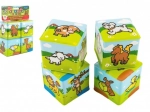 Penené kocky moje prvé zvieratká 7 × 7 cm, 4 ks