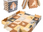 Penená detská podložka puzzle dinosaury 143 × 143 cm, 36 dielov