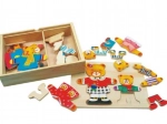 Bino obliekačka puzzle Medvedica s medvieďaťom
