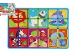 Magnetická tabuľka puzzle so zvieratkami 24 dielikov