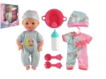 Bábika bábätko s pevným telíčkom a doplnkami, 25 cm