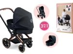 Kočík pre bábiky CYBEX Black 3 v 1 (36–52 cm)