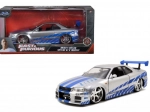 Kovový model auta 2002 Nissan Skyline GT‑R R34 1:24 Rýchlo a zbesilo