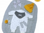Oblečenie pre bábiku NEW BORN Llorens M740-01 veľkosť 40-42 cm