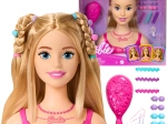 Barbie hlava na česanie a styling s doplnkami, 20 dielov
