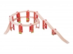 Bigjigs Rail viacúrovňová drevená koľajová stavebnica