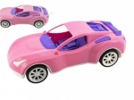 Športové auto pre dievčatá ružové plastové voľne jazdiace v sieti 16x36x12cm