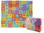 Penové puzzle písmená, číslice a zvieratká - 72 kusov