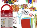 Veľká kreatívna sada pre deti KRUZZE v praktickom vedierku
