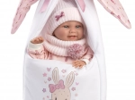 Llorens New Born dievčatko – realistická bábika bábätko s celovinylovým telom 40 cm