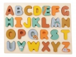 Drevené vkladacie puzzle abeceda Safari small foot