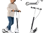 Trike Fix detská skladacia kolobežka s LED kolieskami, čierna