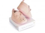 Darčeková sada – prvé topánočky 0–6 mesiacov, ružové
