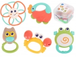 Detské hrkálky a hryzátka zvieratká sada 5 ks HOLA