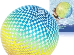 Bestway nafukovací plážový loptu ColorSphere s farebným kockovaným vzorom 107 cm